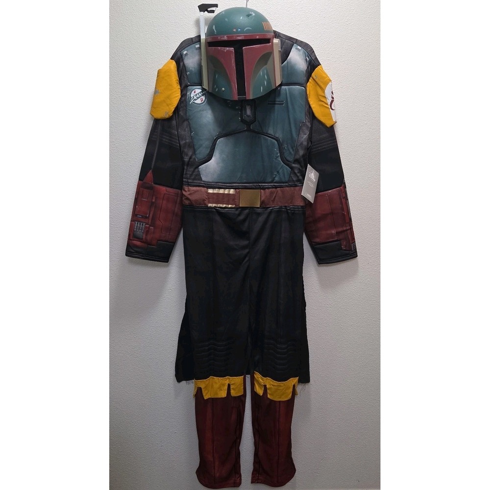 Disney Store Official Boba Fett Costume With Helmet Size Large Halloween NWT